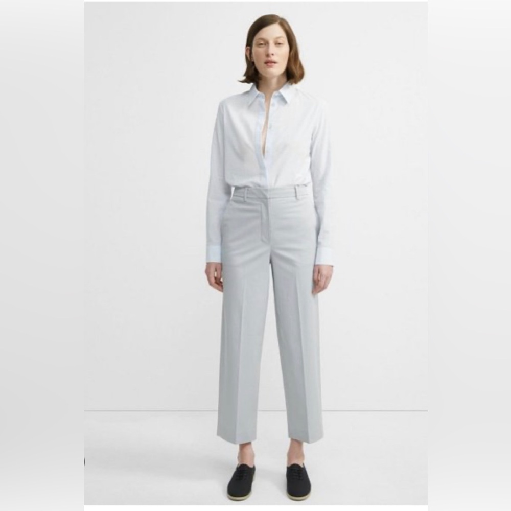 Theory St. Wash HW Straight Leg Pant